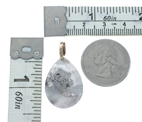 Native American Navajo Sterling Silver 12KGF Turtle Pendant JX131130